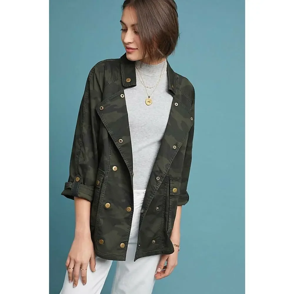 NEW Anthropologie $170 Marrakech Camo Anorak By Marrakech Size Small - Picture 1 of 1